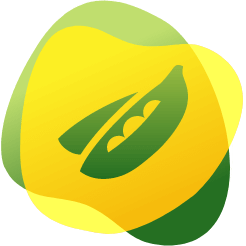 Ikona grochu jako przykład warzywa z dużą ilością błonnika