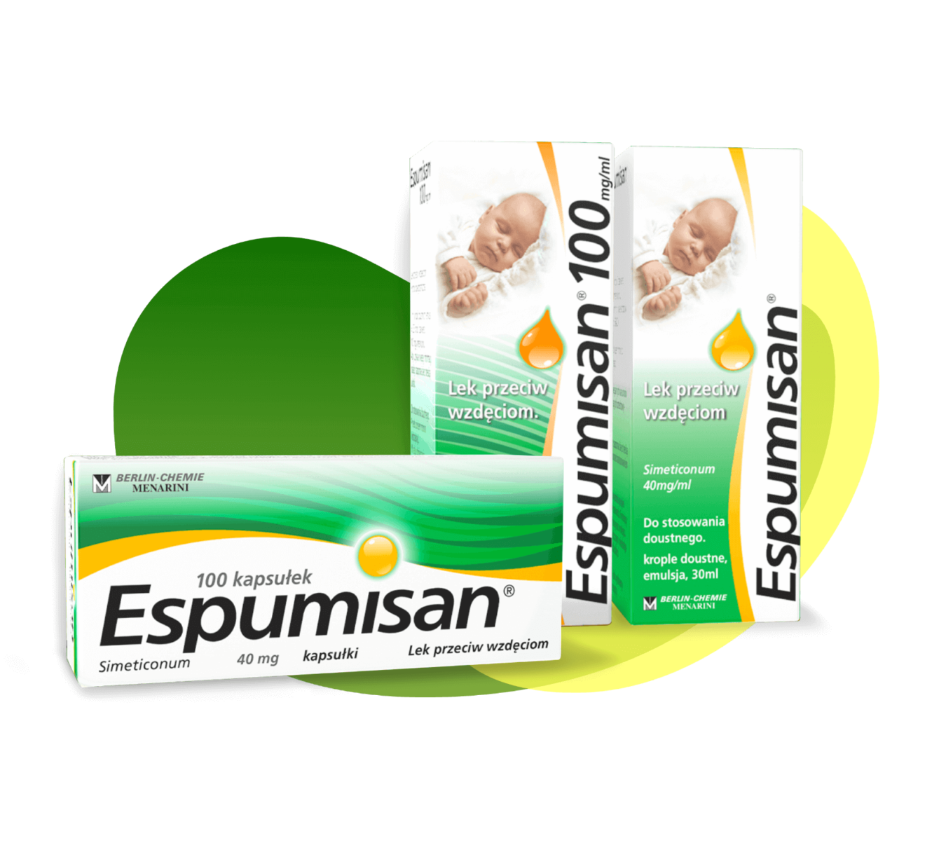 Espumisan® 40 mg, kapsułki, krople dousne 40 mg/ml i 100 mg/ml